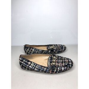 Patrizia Spring Step Chanello Multicolor Fabric Leather Flats Women Sz 39EU/8.5M